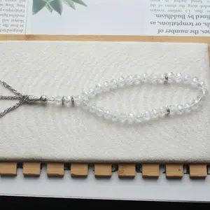 Ramadan Gift 8mm 33 Beads Crystal Islam Prayer Beads Islamic Tasbih Muslim Prayer Beads