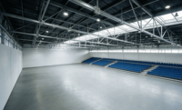 Bâtiment de stade en structure métallique préfabriquée Dongan pour gymnase, salle de sport et centre d'exposition