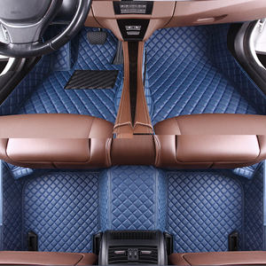 Tapis de sol de voiture 5D en cuir de luxe sur mesure, imperméables, pour <span class=keywords><strong>Nissan</strong></span> <span class=keywords><strong>Qashqai</strong></span> X-Trail, ensemble de 4 pièces, épais avec surpiqûres en diamant, intérieur - Product Image 5