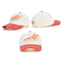 Gorra de Béisbol Ajustable de Verano para Niños, con Estampado Animal Personalizado por Sublimación, de 5 Paneles, de Poliéster, Protección Solar