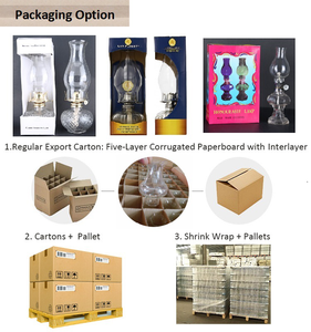 Lámpara <span class=keywords><strong>de</strong></span> aceite <span class=keywords><strong>de</strong></span> queroseno transparente con relieve <span class=keywords><strong>de</strong></span> vidrio hecho a mano estilo antiguo Shanghai LinLang para decoración del hogar - Product Image 5