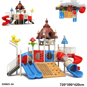 Glissade <span class=keywords><strong>de</strong></span> terrain <span class=keywords><strong>de</strong></span> jeu pour enfants personnalisable, anti-décoloration, à double paroi, pour jardins résidentiels <span class=keywords><strong>de</strong></span> luxe - Product Image 3