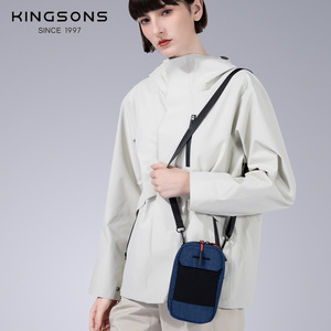 Kingsons Men's Crossbody Bag Vertical <b>Square</b> Zipper Portable Chest Bag For Leisure Travel Summer 2025 - Product Image 3