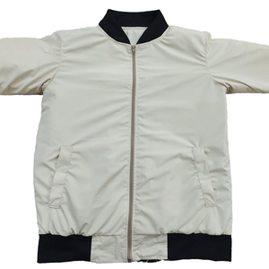 แจ็คเก็ตบอมเบอร์กันน้ำสีพื้นสไตล์วินเทจสำหรับฤดูหนาว ซิปแบบตั้ง คอตั้ง ผ้าแคนวาส บริการ OEM คุณภาพดีที่สุด ราคาถูก สินค้ามาใหม่ - Product Image 1