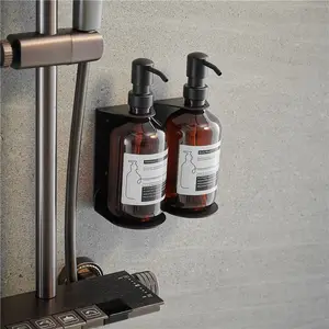Wall Mounted Stainless Steel Hotel Bathroom Shampoo Bottle Holder Soap Wall Bracket