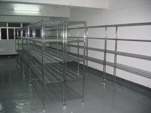 Estantes de malla de alambre cromado Mracking, estantes de almacenamiento de almacén y taller móvil para vehículos de clasificación exprés de comercio electrónico - Product Image 3