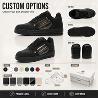 Baskets en cuir PU personnalisées pour hommes, OEM ODM, marque privée, chaussures décontractées, logo personnalisé, faible MOQ, fabricant