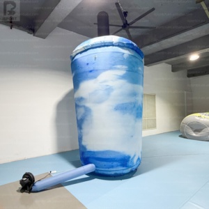 Gobelet à smoothie <span class=keywords><strong>gonflable</strong></span> personnalisé de haute qualité de 4 m, gobelet à slush, activation de marque, accessoire de gobelet à boisson <span class=keywords><strong>gonflable</strong></span> pour la décoration de magasin/événement - Product Image 3