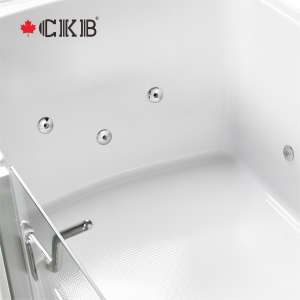 CKB OEM ODM S'allonger vers l'intérieur-porte pivotante Autoportante Trempage Blanc Salle de bain <span class=keywords><strong>Acrylique</strong></span> Marcher dans la <span class=keywords><strong>baignoire</strong></span> - Product Image 6