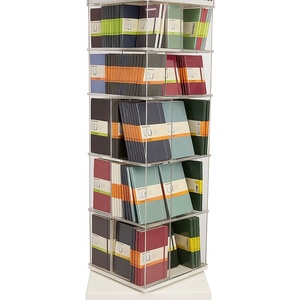 مخصص سعة كبيرة أكريليك ، علبة كتب دوارة مع عجلات - Product Image 4