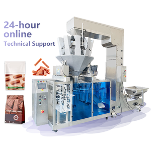 เครื่องบรรจุภัณฑ์ซิปล็อคอัตโนมัติความเร็วสูงสำหรับบรรจุขนมขบเคี้ยวแบบ Doypack พร้อมแถบปิดผนึก Hawthorn - Product Image 1