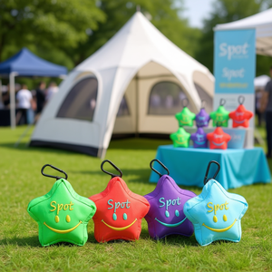 Llavero Colgante Angelina Spot Star de Poliéster con Mosquetón de Hierro, Regalo Promocional - Product Image 2