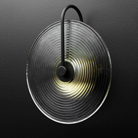 Applique murale vintage moderne simple en verre abat-jour rond LED pour café Bar Restaurant chambre couloir éclairage intérieur