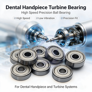 Rodamiento de bolas de ranura profunda en miniatura <span class=keywords><strong>serie</strong></span> 600 ZZ 601 602 603 604 605 606 607 608 609 para turbina de pieza de mano dental - Product Image 3