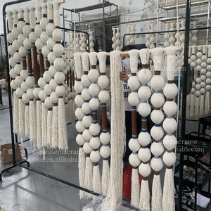 Décoration <span class=keywords><strong>murale</strong></span> en macramé <span class=keywords><strong>bohème</strong></span> écologique, grande décoration <span class=keywords><strong>murale</strong></span> pour salle à manger - Product Image 5