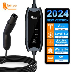 Nuevo Cargador Portátil Rápido para Vehículos Eléctricos de 3.5KW 16A Nivel 2 con Interfaces Tipo 1/2 GBT/NACS para el Hogar y para Autos - Product Image 4