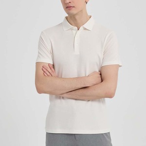 Camisetas Polo para Hombre Yiyi de 220g, Tejido Mezclado de Lana y Lyocell, Cuello Windsor sin Costuras con Prensado en Caliente, Absorbente de Humedad, Manga Corta - Product Image 5
