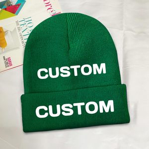 Tùy Chỉnh Beanie Hat-Letter Mô Hình Phổ Thông Vải Thiết Kế Thêm Logo Của Riêng Bạn/Văn Bản/Hình Ảnh Cá Nhân Quà Tặng Vui Cho Nam Giới Phụ Nữ - Product Image 1