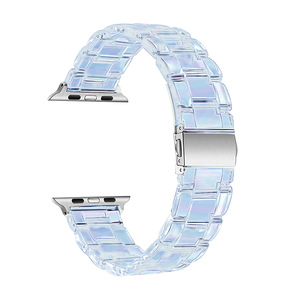 Correa de Reloj Transparente Colorida para Apple <span class=keywords><strong>Watch</strong></span> 45mm 38mm <span class=keywords><strong>SE</strong></span> 44mm Samsung <span class=keywords><strong>Huawei</strong></span> 20mm 22mm, Correa Universal para Reloj - Product Image 2