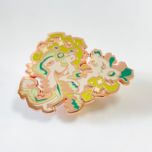 Pins de Esmalte Duro Personalizados de Alta Calidad, Lindos Pins de Solapa de Metal con Diseño de Dibujos Animados, Color Oro Rosa con Brillantina - Product Image 5