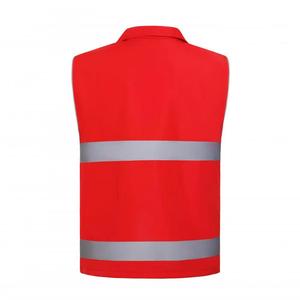 שירות מותאם אישית אפוד עבודה ללבוש כביש מהנדס דרכים עבודה מטען בטיחות עבודה בגדי גברים רבים לוגו מותאם אישית כיס - Product Image 4