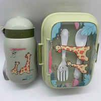 Boîte à lunch portable pour enfants en plastique sans BPA écologique, récipient alimentaire pour micro-ondes, dessin animé, chauffable pour les nouveau-nés