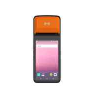 Mini lecteur de codes-barres multifonctionnel Android PDA NFC WiFi POS Lecteur d'empreintes digitales Imprimante thermique papier intégrée Scanner