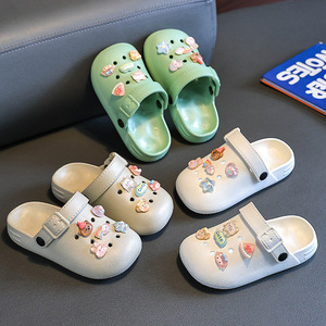 Chaussures <span class=keywords><strong>Crocs</strong></span> en EVA à bout fermé pour enfants, garçons et filles, nouveau style d'été, pour la baignade, l'intérieur, la maison, antidérapantes - Product Image 3