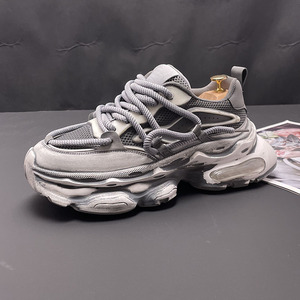 Scarpe da <span class=keywords><strong>uomo</strong></span> Torre <span class=keywords><strong>Sneakers</strong></span> in Mesh traspirante retrò tacchi alti alla moda scarpe Casual estive dal Design distintivo che aumenta l'altezza - Product Image 5