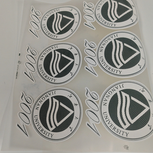 3D loại bàn chải Silicone quần áo nhãn truyền nhiệt nâng lên hiệu ứng bàn chải đánh răng Logo vá silicon chấm truyền nhiệt Vinyl Sticker - Product Image 4