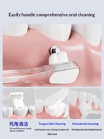 YOUNGELF Brosse à dents ultra-douce pour dents de sagesse, tête unique, brosse à dents orthodontique, brosse à dents spéciale à petite tête pour appareils dentaires