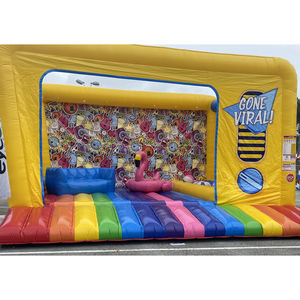 Photomaton Gonflable Viral, Cabine Vidéo Gonflable Virale, Photomaton avec Canapé et Bouée Flamingo - Product Image 1