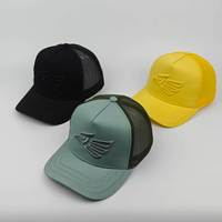 Gorra deportiva de béisbol de malla de 5 paneles con bordado de águila mexicana para hombre, tela que bloquea el sol para exteriores con hebilla ajustable
