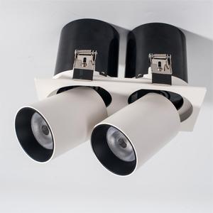 <span class=keywords><strong>Led</strong></span> Downlight đôi đèn đầu siêu thời trang mô hình 12 Wát thương mại ánh sáng tại chỗ cửa hàng giấu Telescopic Trần Đèn sân khấu - Product Image 1