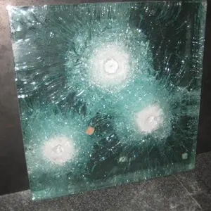 Sicurezza di sicurezza antiproiettile temperato multistrato Sgp Pvc laminato Sandwich vetro a prova di proiettile per finestre per la casa