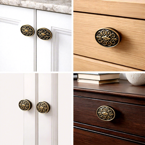 Poignée de tiroir ovale en laiton, design traditionnel pour commodes et meubles - Product Image 6