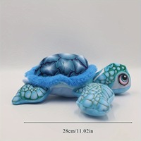 Venta al por mayor de peluche lindo de peluche realista océano tortuga Animal relleno mar Animal niños regalo de Navidad suave simulación tortuga marina