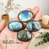 Pierres de palmier en labradorite naturelle polies de haute qualité pour la vente en gros, pierres de méditation Feng Shui spirituelles en vrac