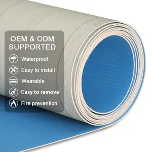 Directly laying cement floor wear resistant waterproof household pvc floor mat roll