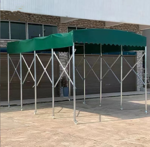 Carpa con marco de metal móvil, aparcamiento de coche grande, toldo telescópico móvil, cabina de tienda <span class=keywords><strong>para</strong></span> exteriores - Product Image 5