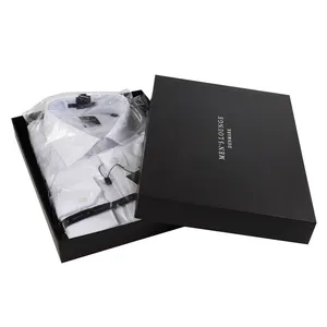 Großhandel benutzer definierte Logo Luxus Papier Pappkarton Kleidung Kleidungs stück T-Shirt Box Verpackung Geschenk boxen für Kleidung