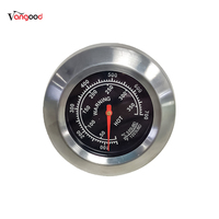 Termómetro para Horno de Parrilla para Barbacoa, Termómetro Bimetálico de Acero Inoxidable