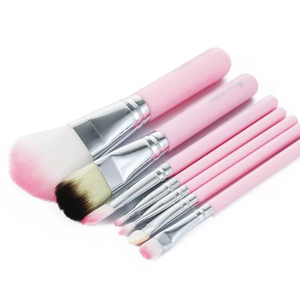 Japonais Dessin Animé <span class=keywords><strong>Hello</strong></span> <span class=keywords><strong>Kitty</strong></span> Rose 7 pièces maquillage Brosse Kit Beauté Ensemble De Voyage de Marque Privée - Product Image 5