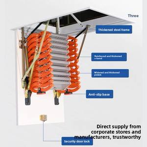Escalier escamotable en acier inoxydable moderne et <span class=keywords><strong>simple</strong></span>, ascenseur électrique intérieur pour loft, duplex, <span class=keywords><strong>mezzanine</strong></span>, rétractable, invisible, extensible - Product Image 2