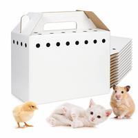 Boîte de transport pliable en carton jetable pour animaux de compagnie, personnalisable avec logo, vente en gros pour cliniques vétérinaires et adoption de chats