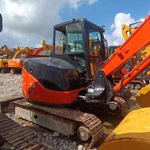 Mini-excavatrice Hitachi ZX55 d'occasion du Japon, 5 tonnes, moteur Yanmar, boîte de vitesses PLC, hydraulique, stabilité excellente, état impeccable - Product Image 2