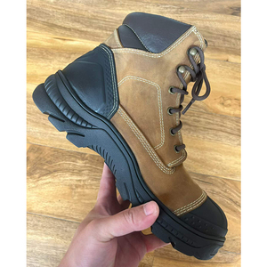 DSF53 Customized Genuine Leather Chelsea <b>Work</b> <b>Boots</b> <b>Black</b> Construction Safety <b>Boots</b> Anti punction Men Working Safety Shoes - Product Image 5