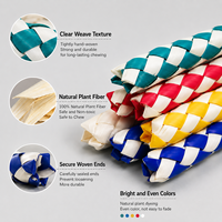 WAFAHOME Jouet à mâcher pour oiseaux, attrape-doigts mignon, pour perroquets, écologique, en bois tressé, tube spiralé coloré, accessoire de cage pour soulager l'ennui