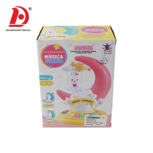 HUADA 2023 bambini organo elettronico Kawai plastica cartone animato <span class=keywords><strong>luna</strong></span> coniglio musica giocattolo pianoforte in vendita - Product Image 6