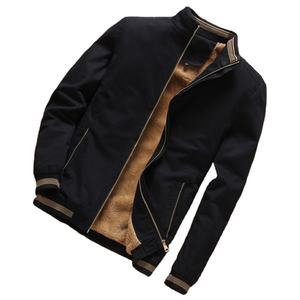 Giacca <span class=keywords><strong>Bomber</strong></span> Casual da Uomo, Abbigliamento Maschile in Pile Spesso e Caldo, Antivento, Cappotti Stile Baseball - Product Image 1